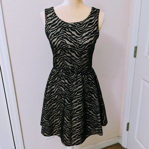 Three Hearts Black Lace Tank Dress